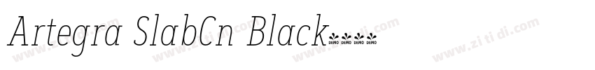 Artegra SlabCn Black字体转换